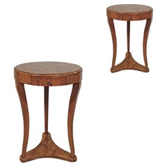 LATE 18th CENTURY PAIR OF DIRECTORY SLAB AND INLAID COFFEE TABLES Antique LATE 18th CENTURY PAIR OF DIRECTORY SLAB AND INLAID COFFEE TABLES