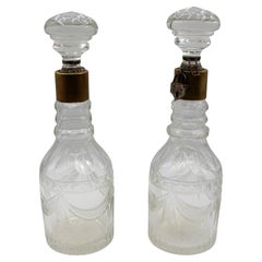 Late 18th Century Pair of English Decanters
