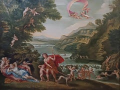 LATE 18th CENTURY PAIR OF PAINTINGS OF VENUS AND ADONIS
