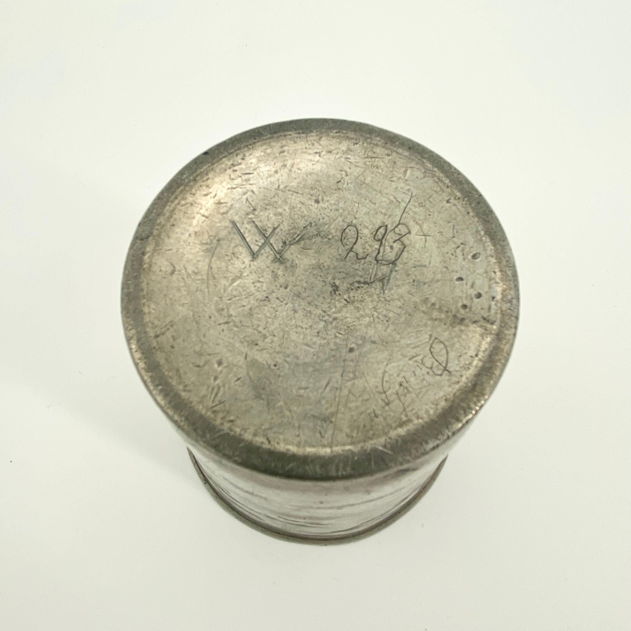 Danish Late 18th Century Pewter Wine Beaker or Cup, Denmark For Sale