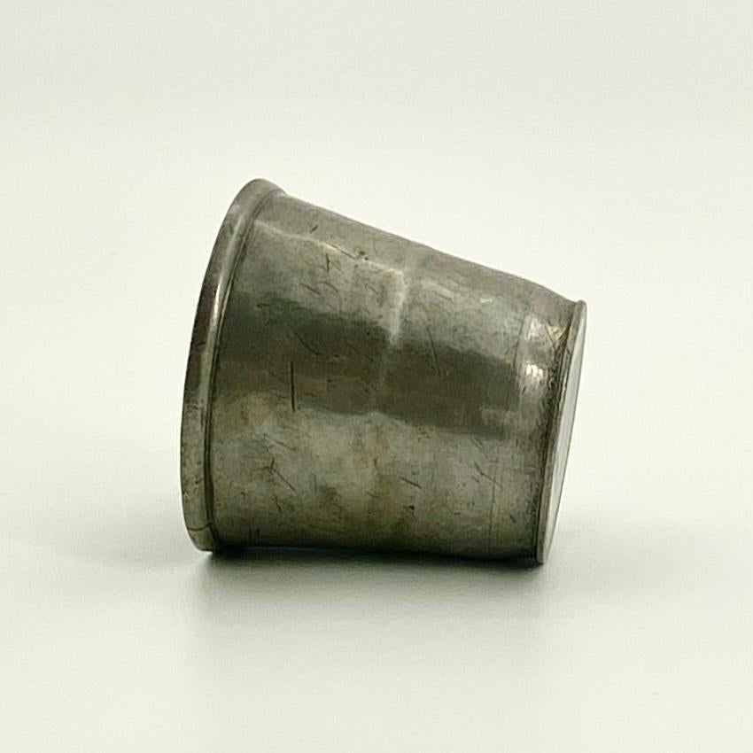 Late 18th Century Pewter Wine Beaker or Cup, Denmark For Sale 3