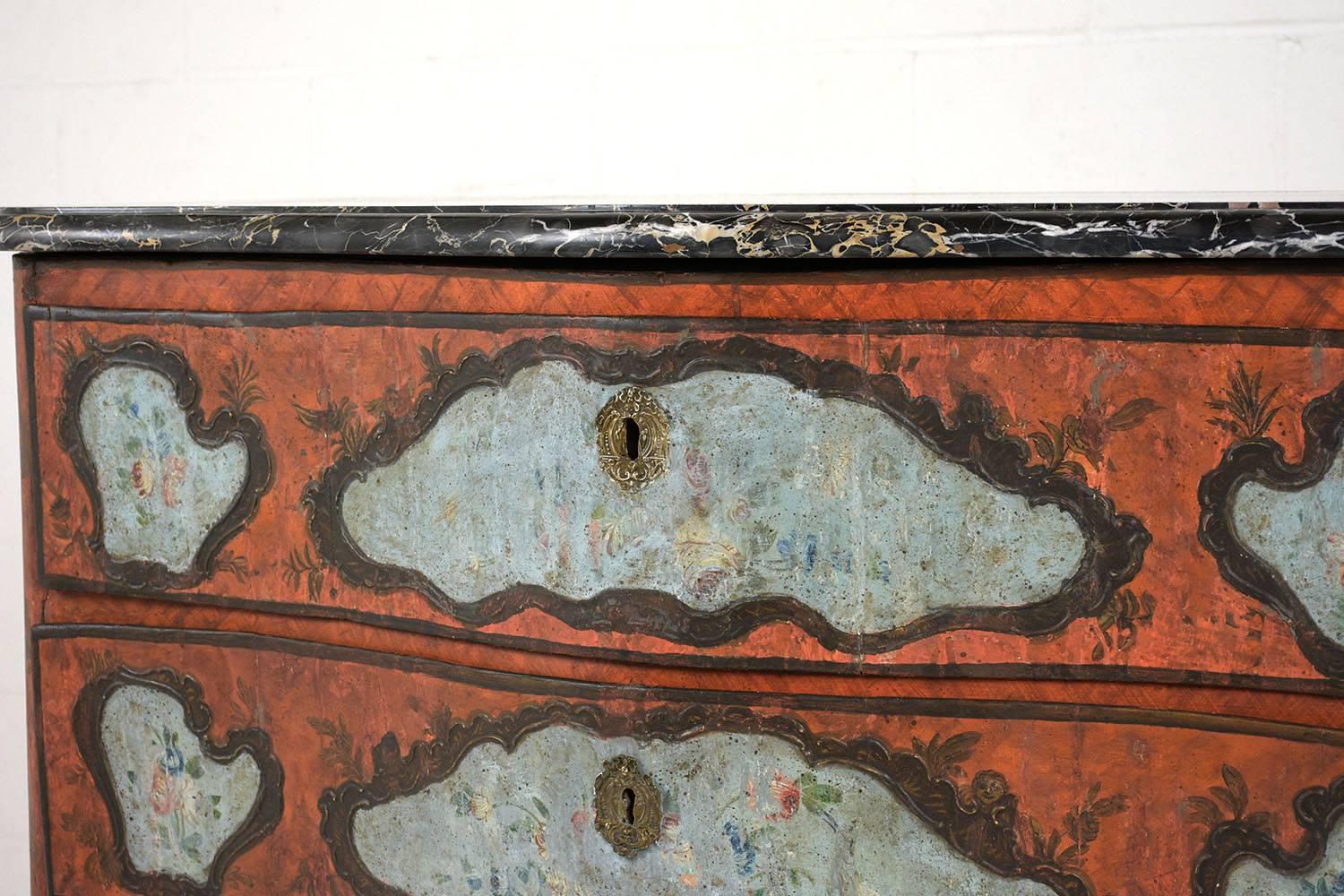 Late 18th Century Polychrome Chest of Drawers 2