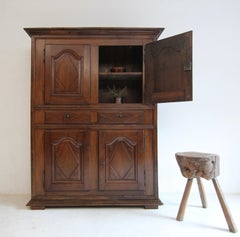 Late 18th Century Provincial Baroque Walnut Cabinet