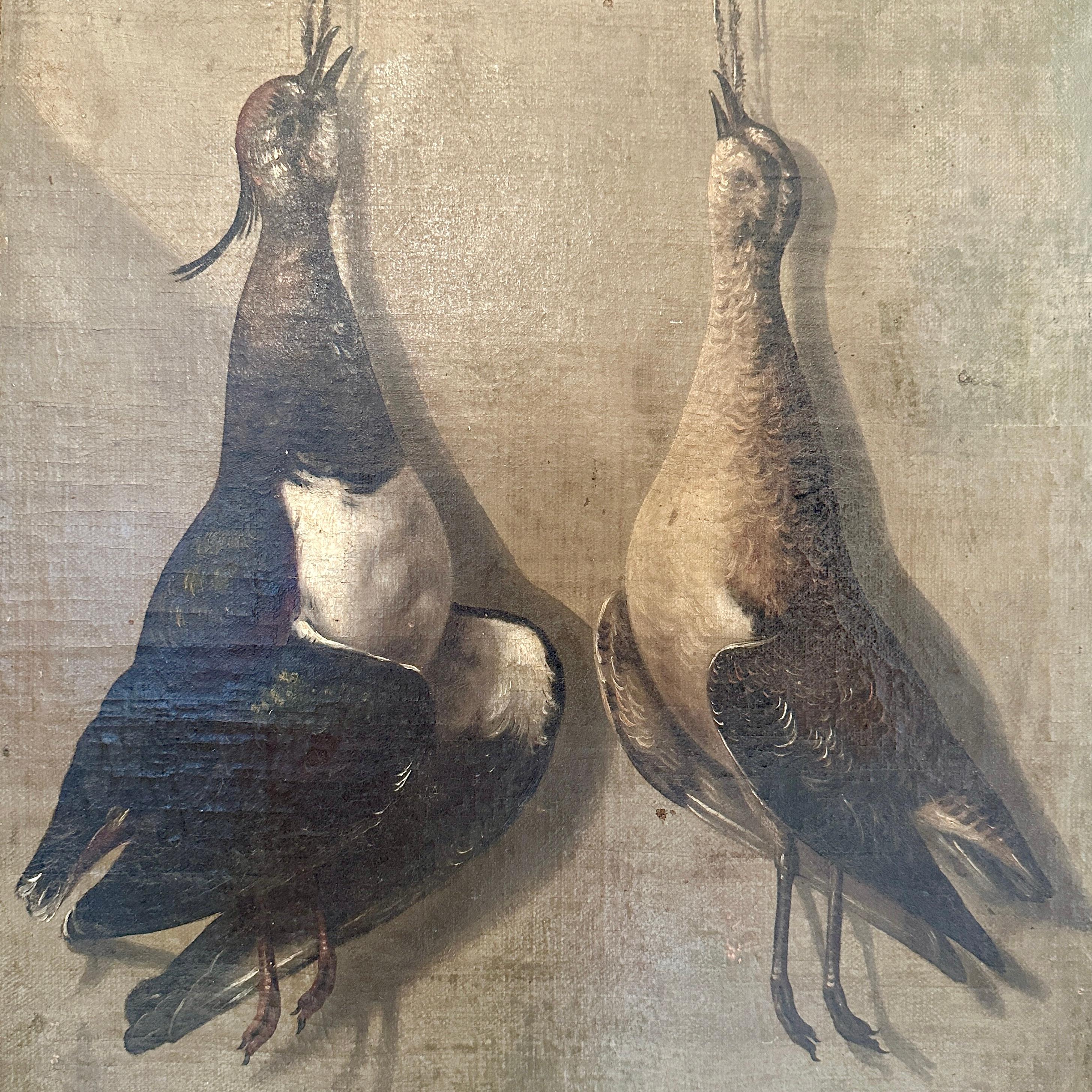 Late 18th Century Realism Still-Life Oil Painting of Birds, Heinrich Lihl, 1780 For Sale 1