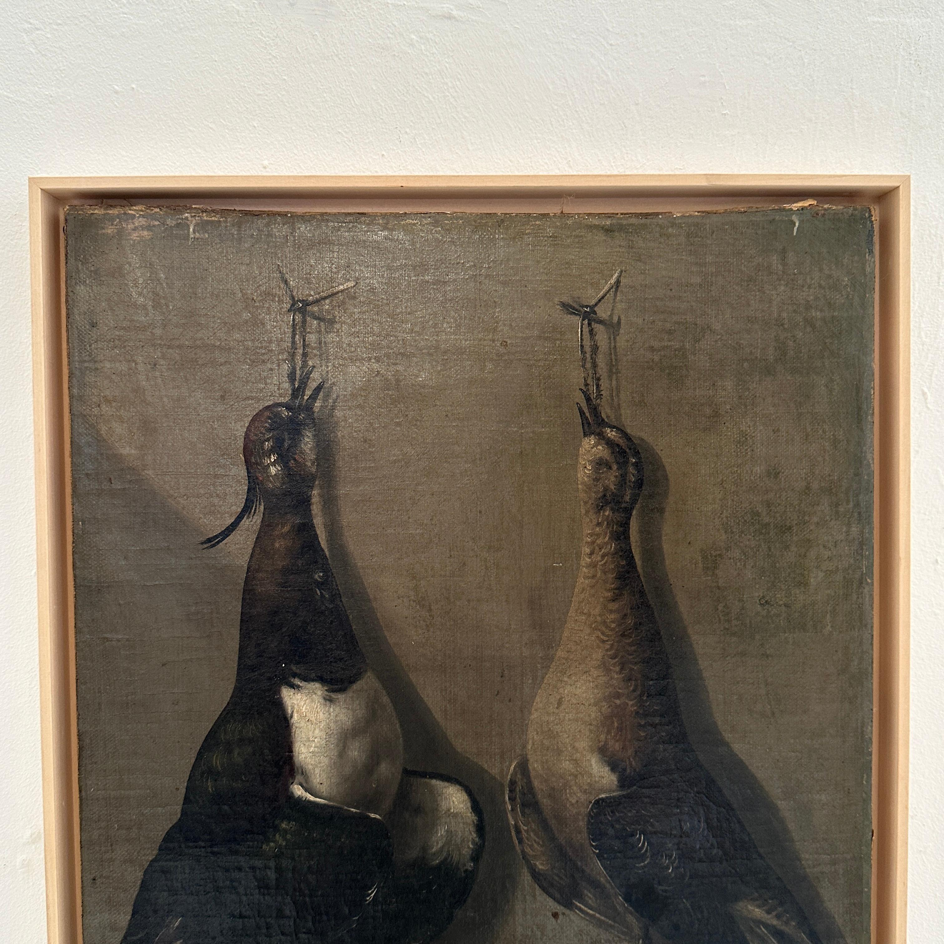 Late 18th Century Realism Still-Life Oil Painting of Birds, Heinrich Lihl, 1780 For Sale 2
