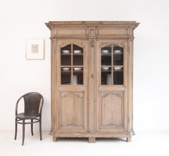 Cabinet Vitrine in Oak Oak della fine del XVIII secolo