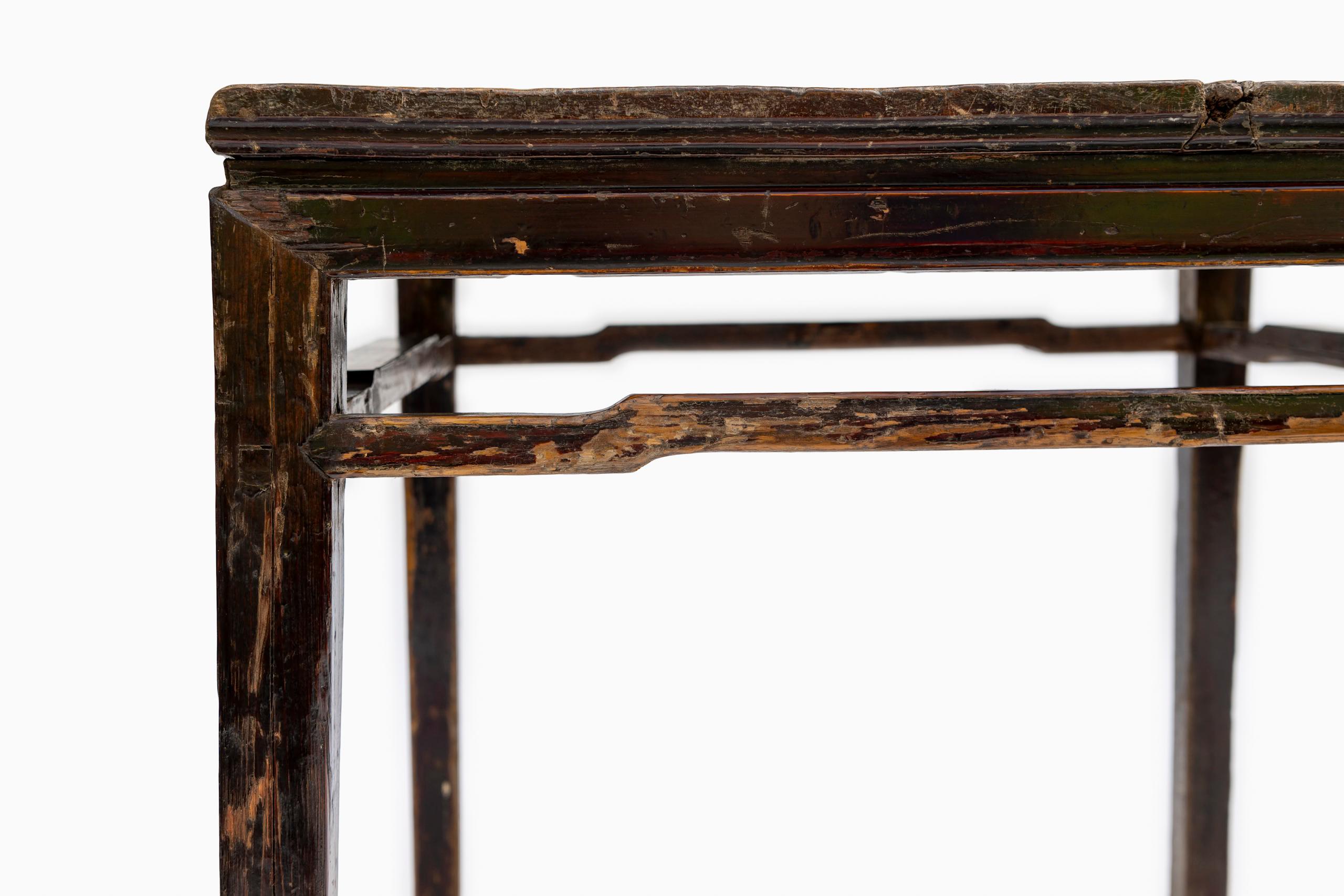 Late 18th Century Rustic Chinese Lacquer Center Table For Sale 6