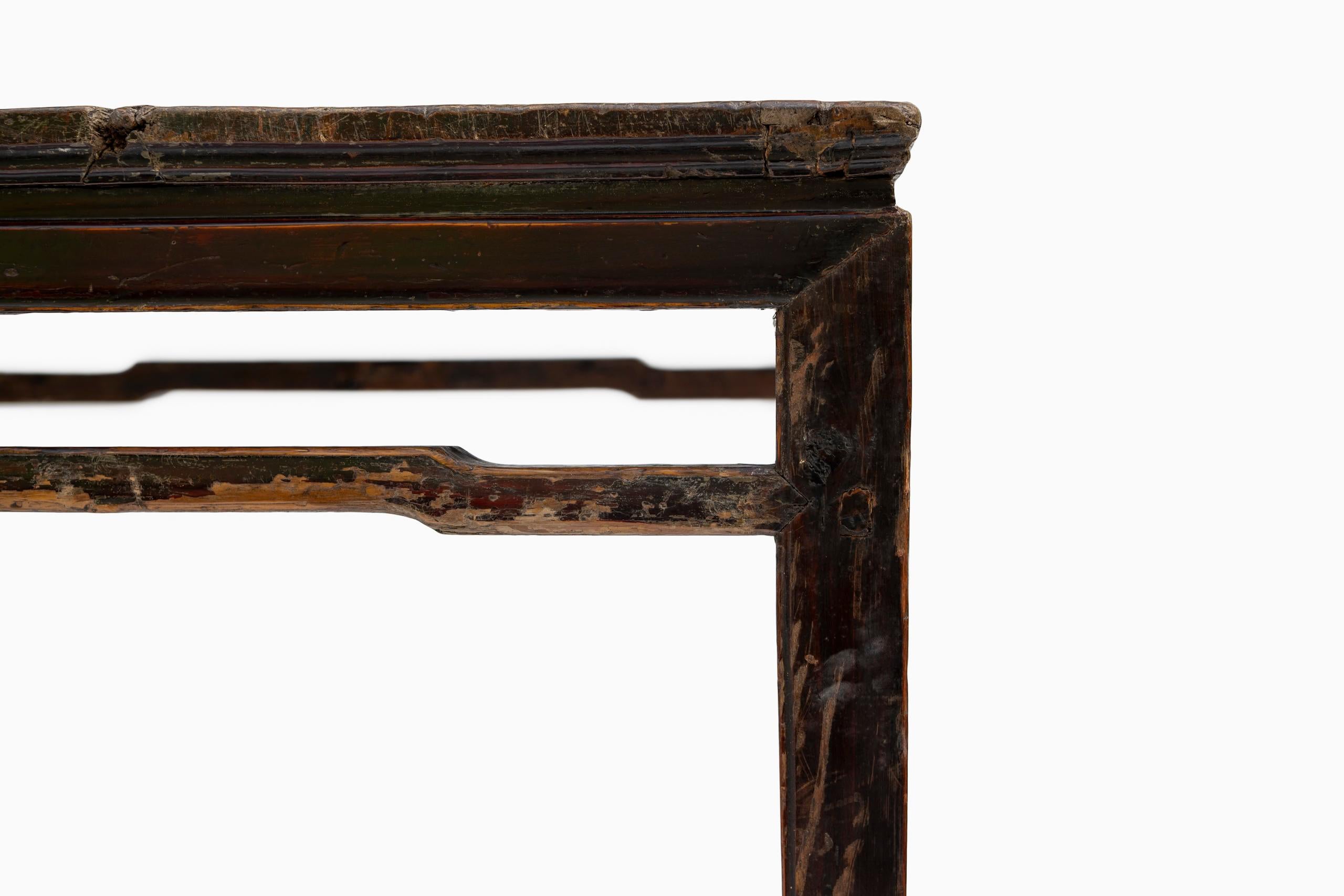 Late 18th Century Rustic Chinese Lacquer Center Table For Sale 7