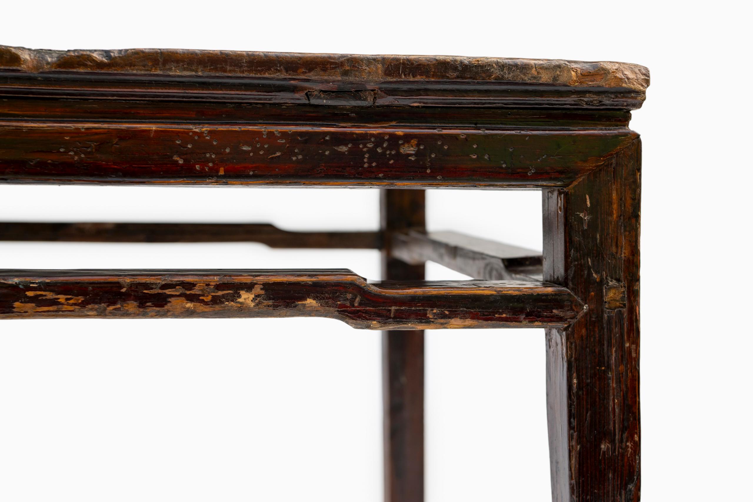 Late 18th Century Rustic Chinese Lacquer Center Table For Sale 3