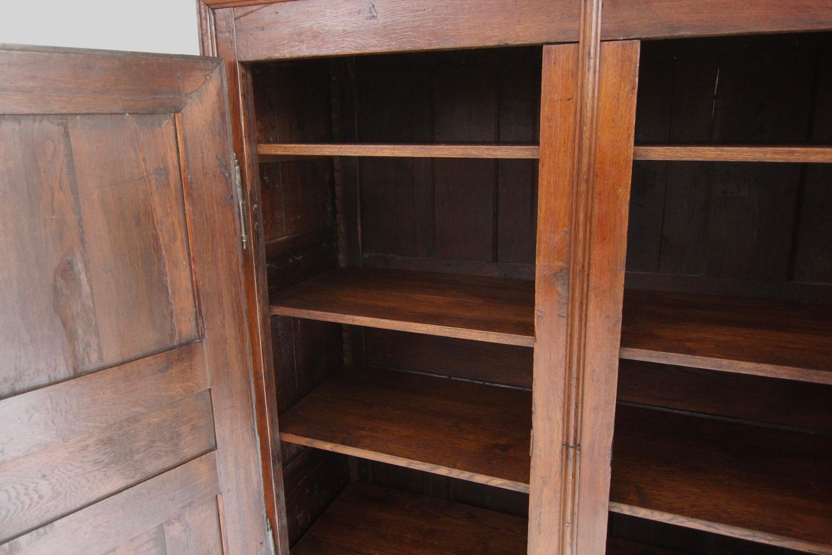 Late 18th Century Rustic Oak Cabinet For Sale 13