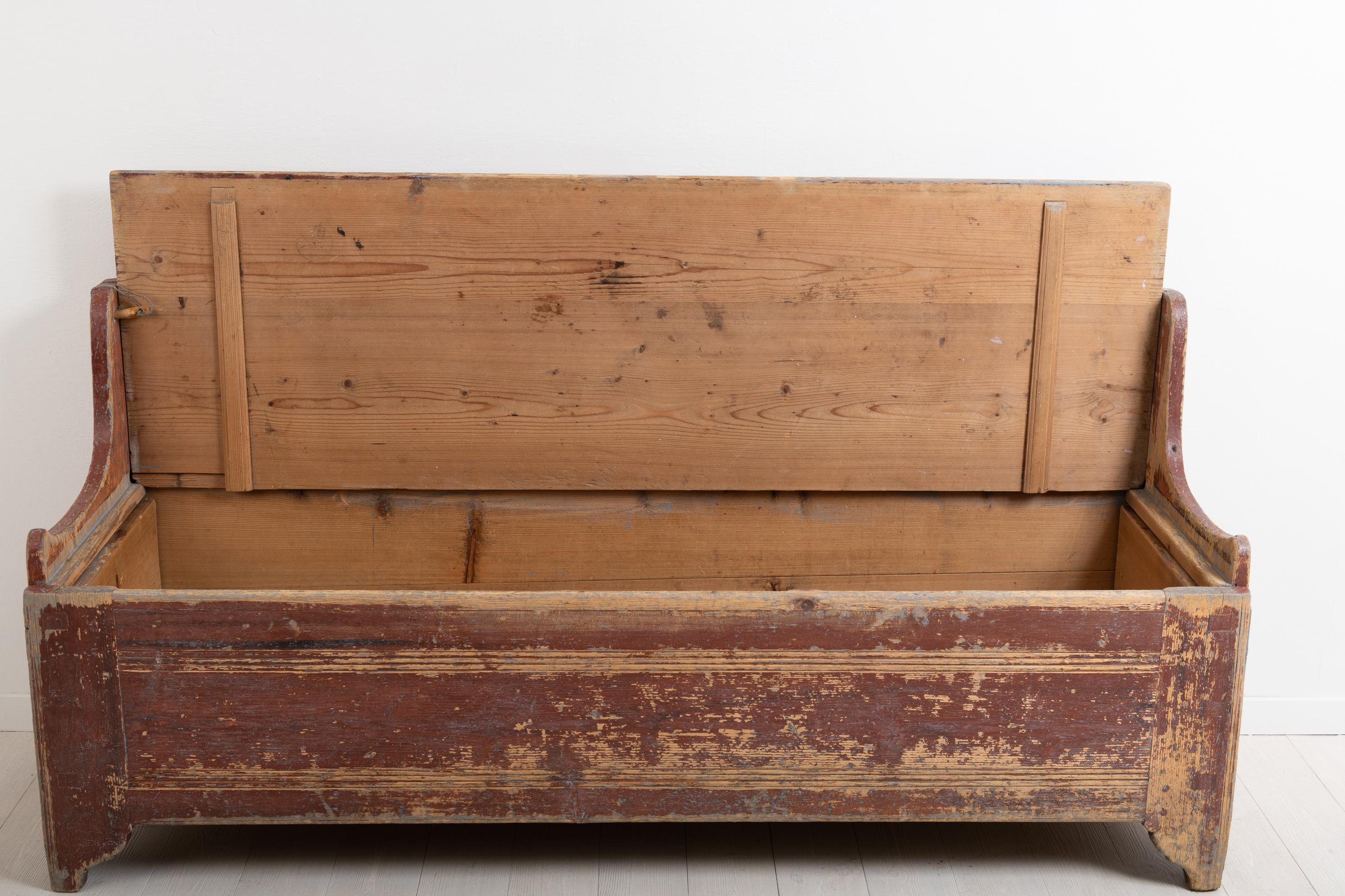 Late 18th Century Rustic Swedish Bench 4