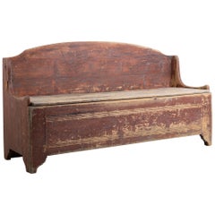 Late 18th Century Rustic Swedish Bench