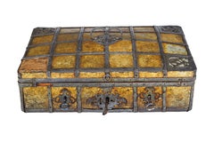 Boîte à reliure métallique scandinave de la fin du XVIIIe siècle