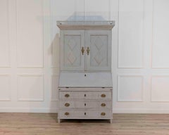Late 18th-Century Scandinavian Two-Part Secretary, Circa 1790