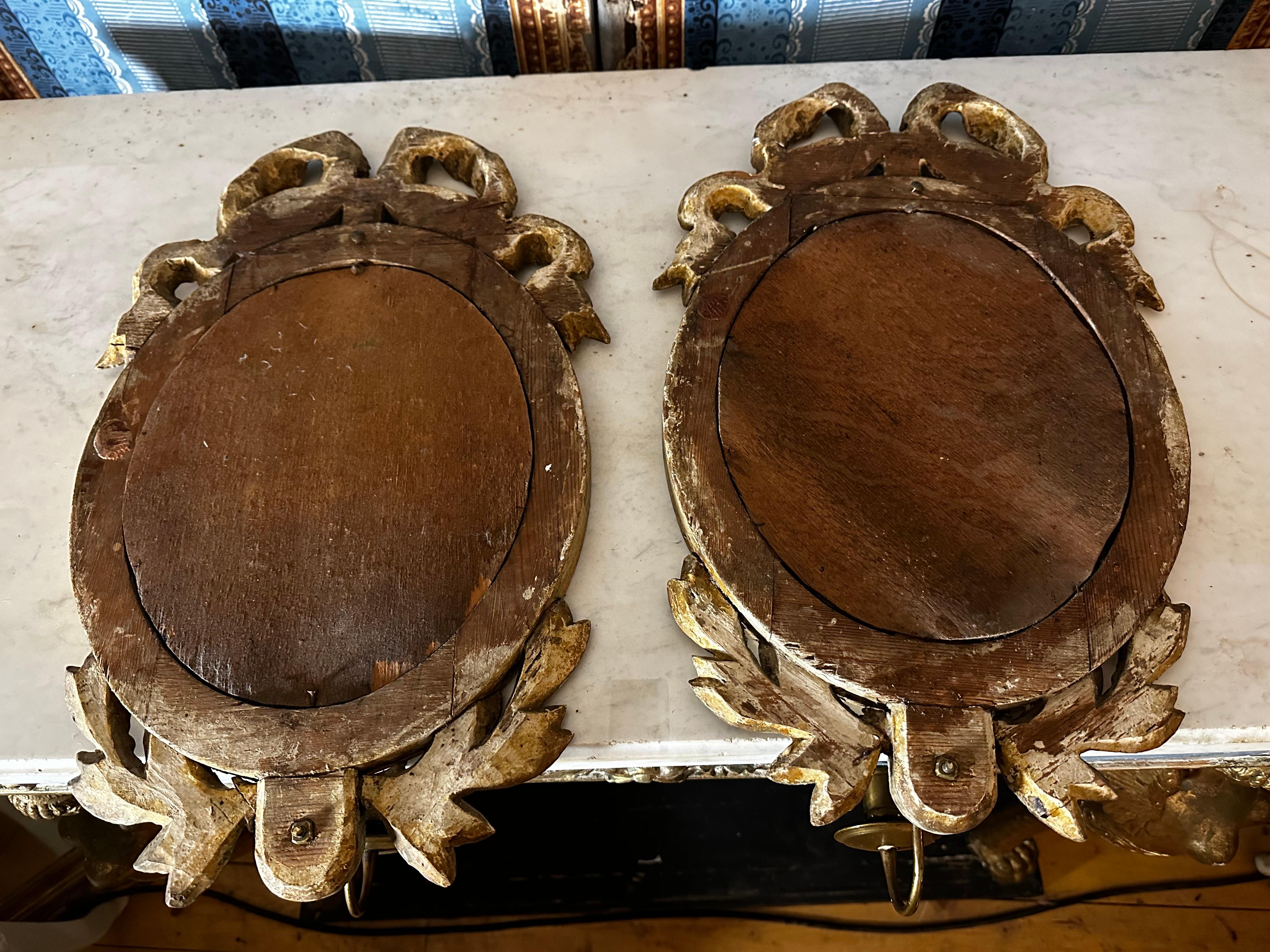 Late 18th Century sconces, made in Sweden In Fair Condition For Sale In Stockholm, SE