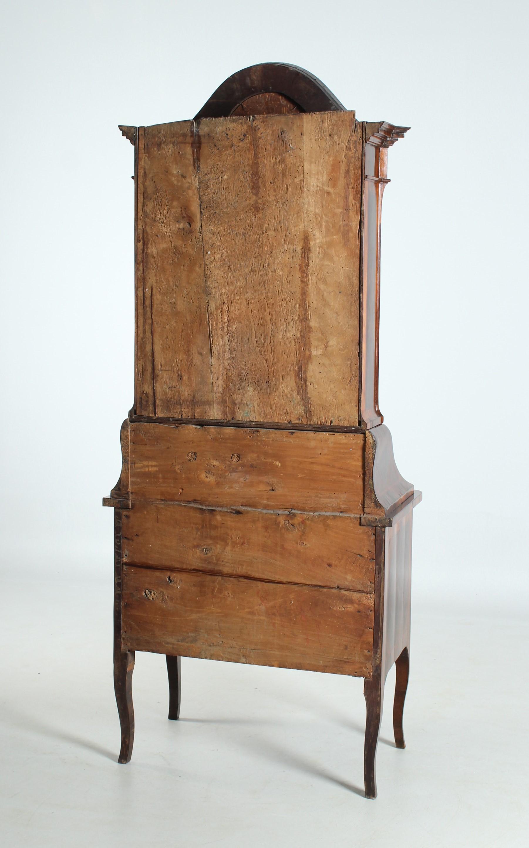 Late 18th Century Secretaire with Architectural Marquetry, Italy, circa 1770 For Sale 14