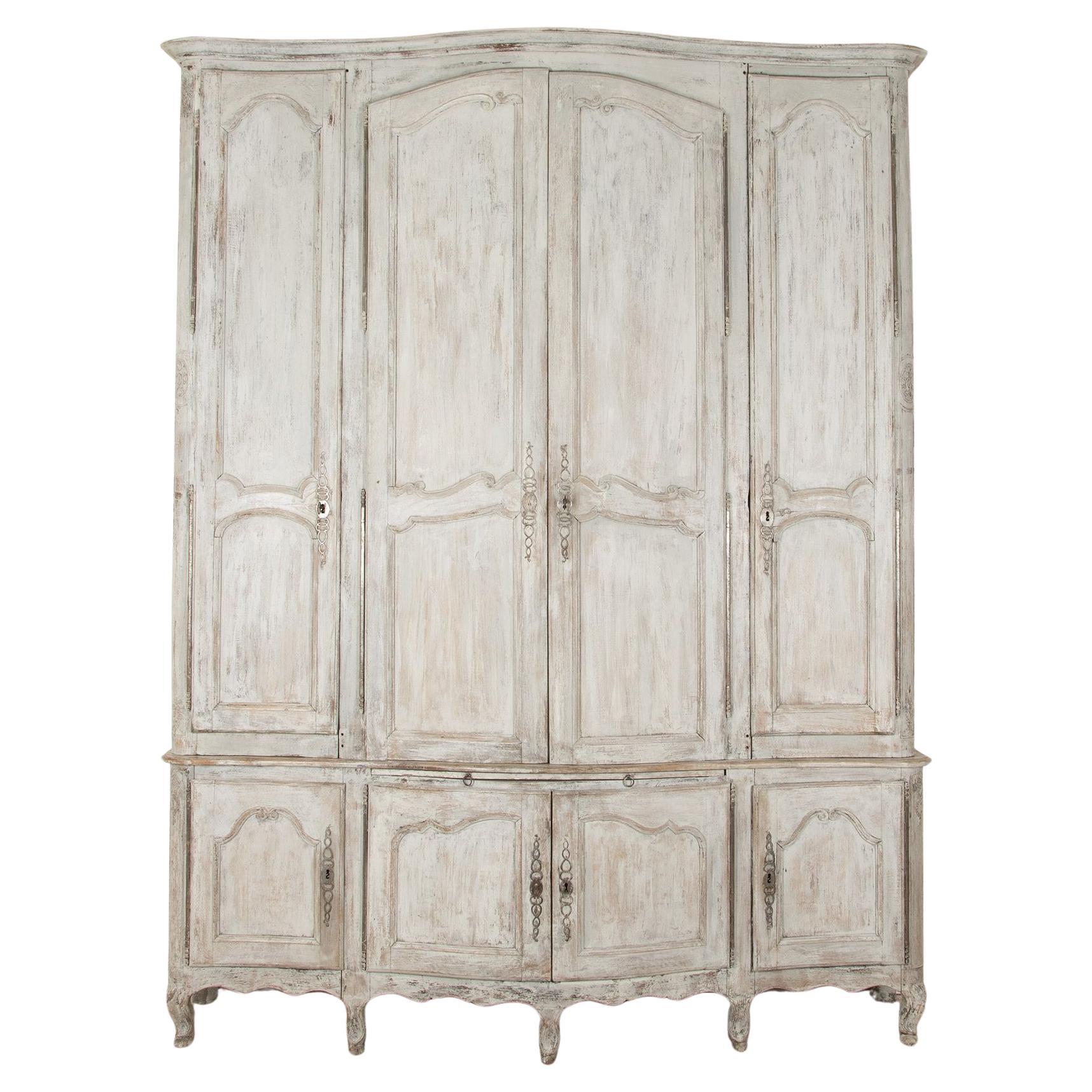 Late 18th Century Serpentine-Fronted Buffet deux Corps