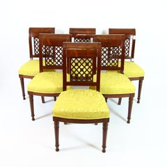 Late 18th Century Set of 6 Directoire "Etrusque" Side Chairs, Manner of G. Jacob