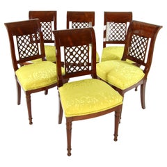 Late 18th Century Set of 6 Directoire "Etrusque" Side Chairs, Manner of G. Jacob