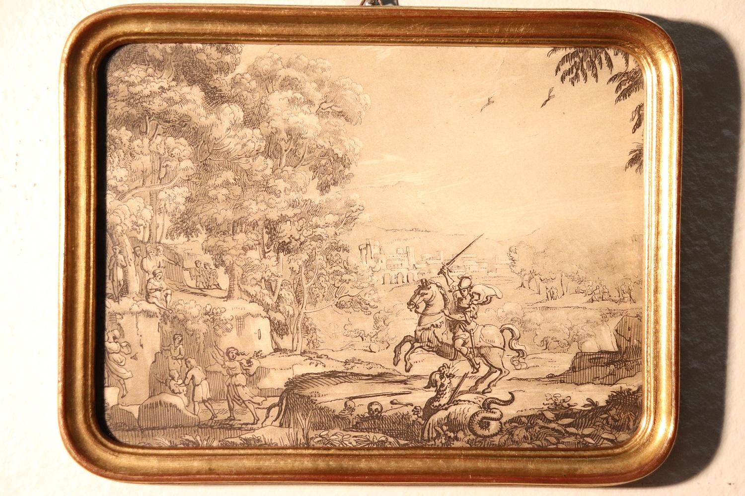 Late 18th Century, Set of Four Small Antique Engravings by Richard Earlom  For Sale 3