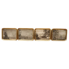 Late 18th Century, Set of Four Small Vintage Engravings by Richard Earlom 