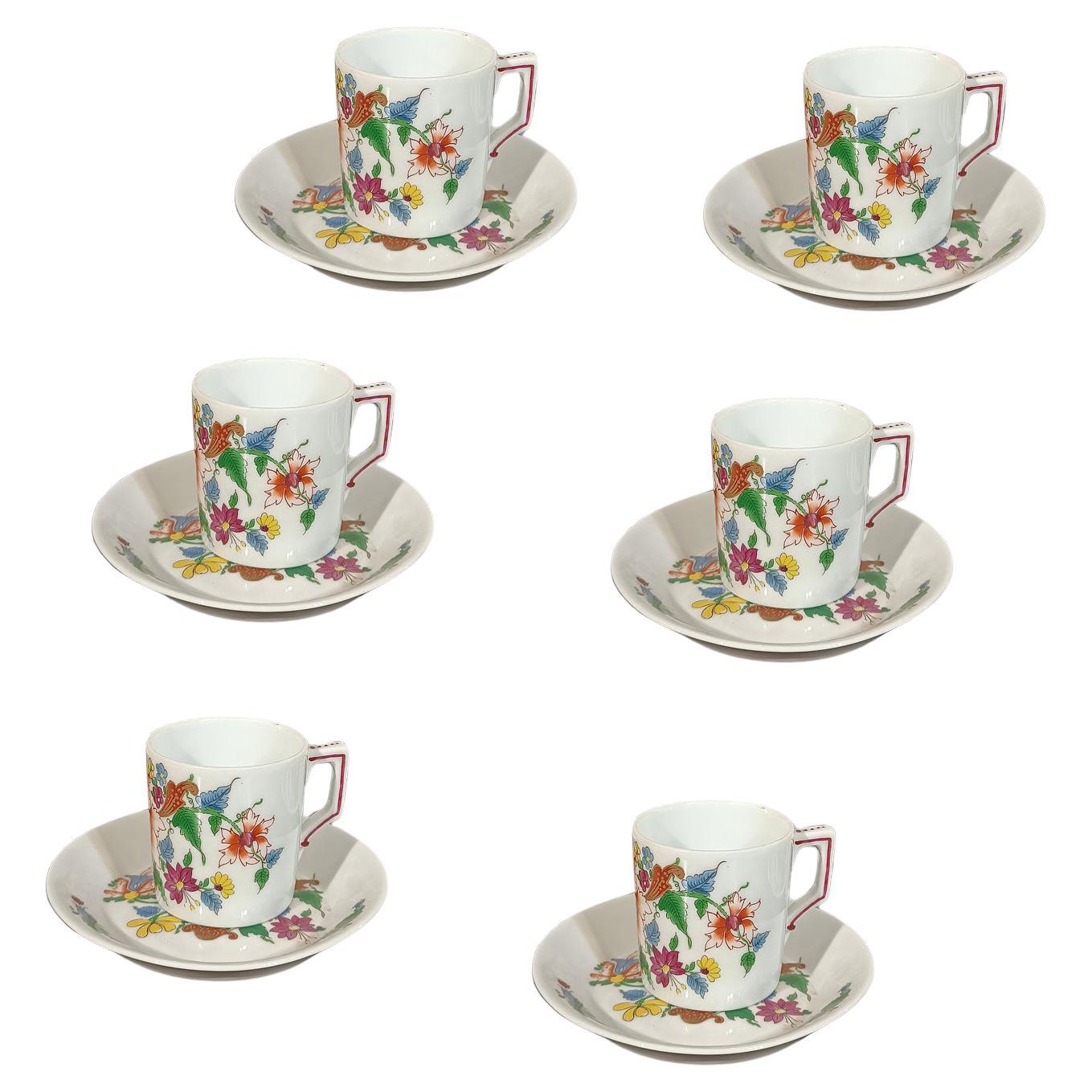 LATE 18th CENTURY SET OF SIX GINORI TULIP CUPS For Sale