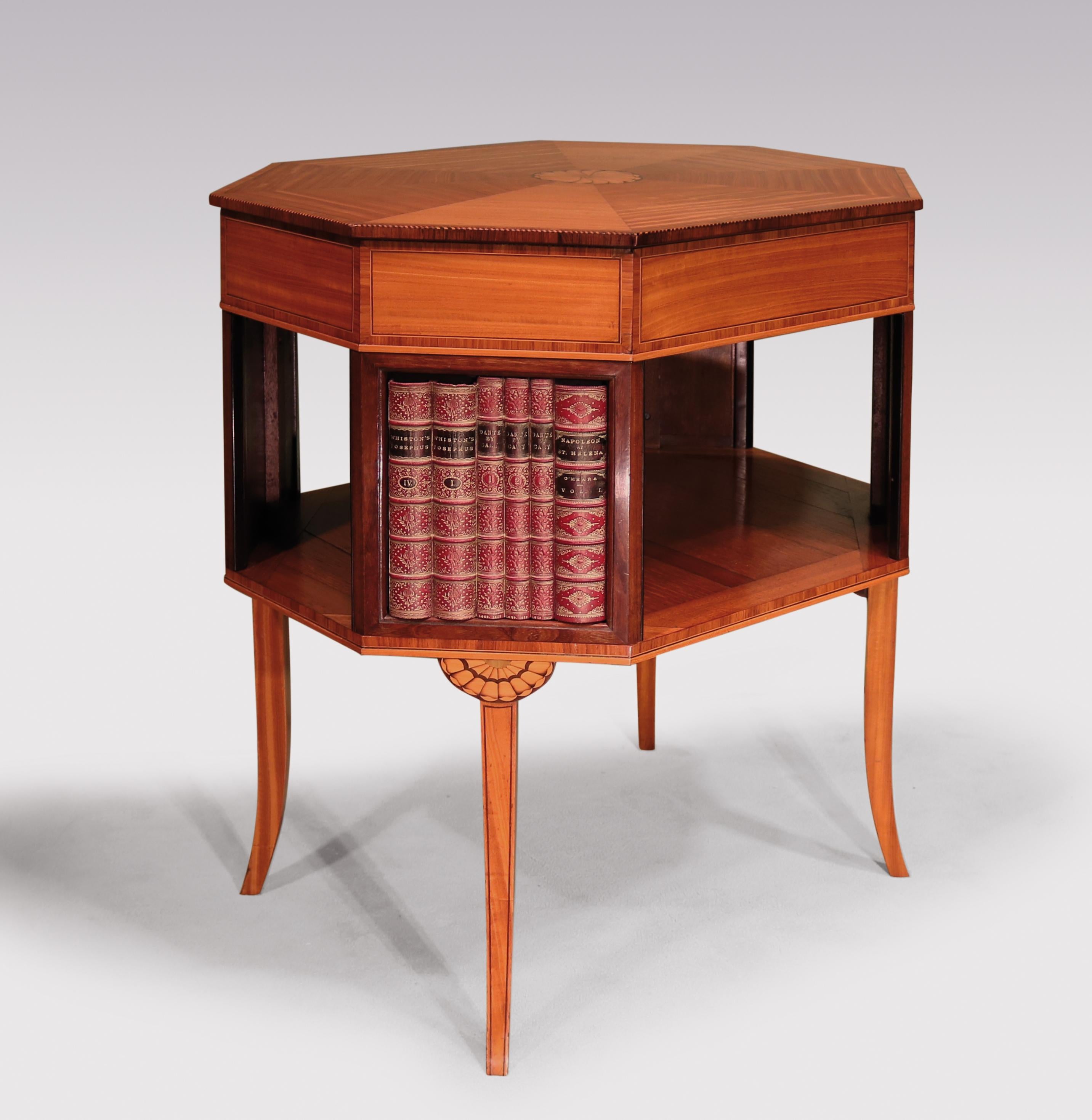 English Late 18th Century Sheraton Period Satinwood Occasional Table