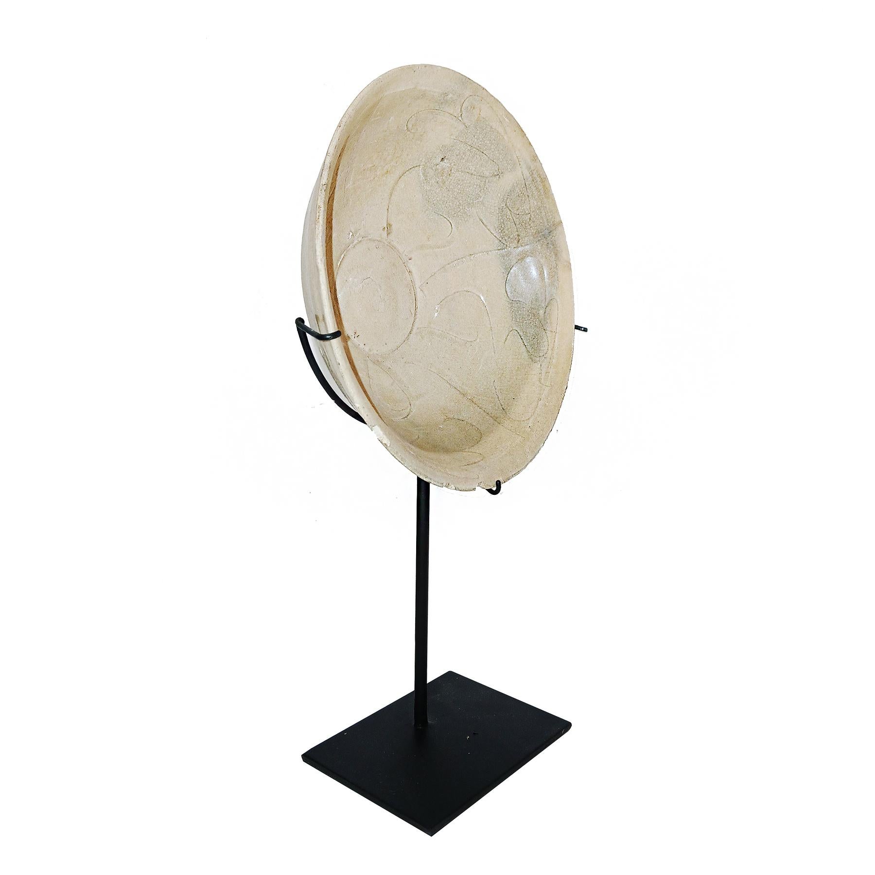 Glazed Mid-19th Century Shipwreck-Reclaimed Ceramic Bowls from Indonesia For Sale
