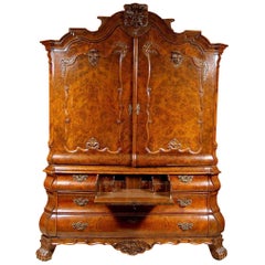 Late 18th Century Sideboard Wardrobe with Writing Desk