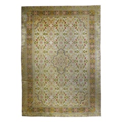 Antique Late 18th Century Silk Turkish Sivas Rug 9'10'' x 14'0''