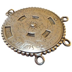 Antique Late 18th Century Silver Dutch Perpetual Calender