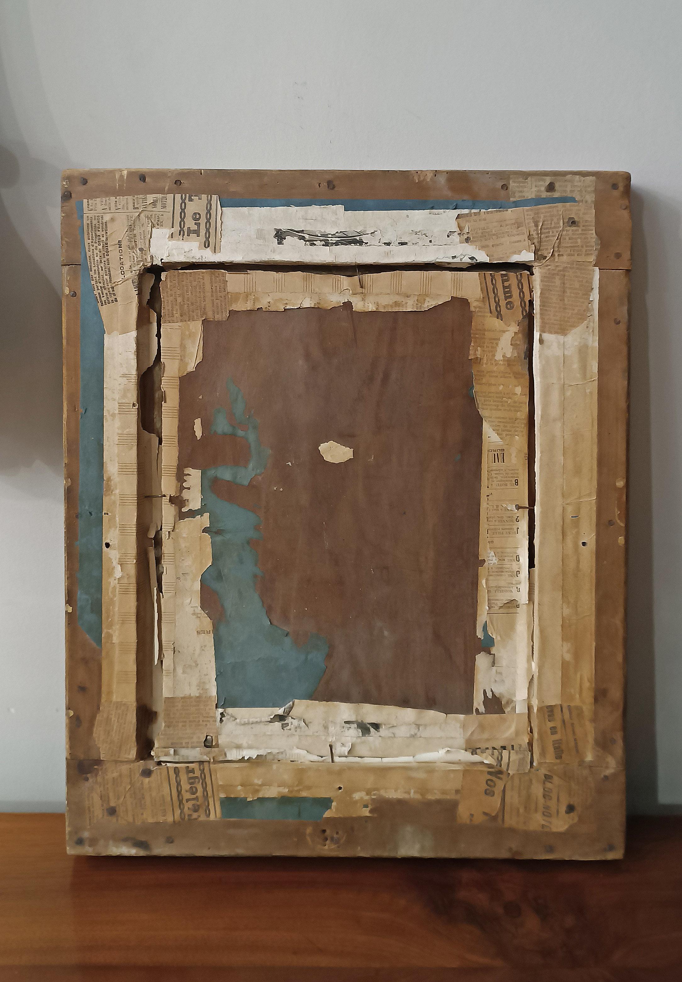 LATE 18th CENTURY SMALL PAINTING WITH A GENRE SCENE For Sale 3