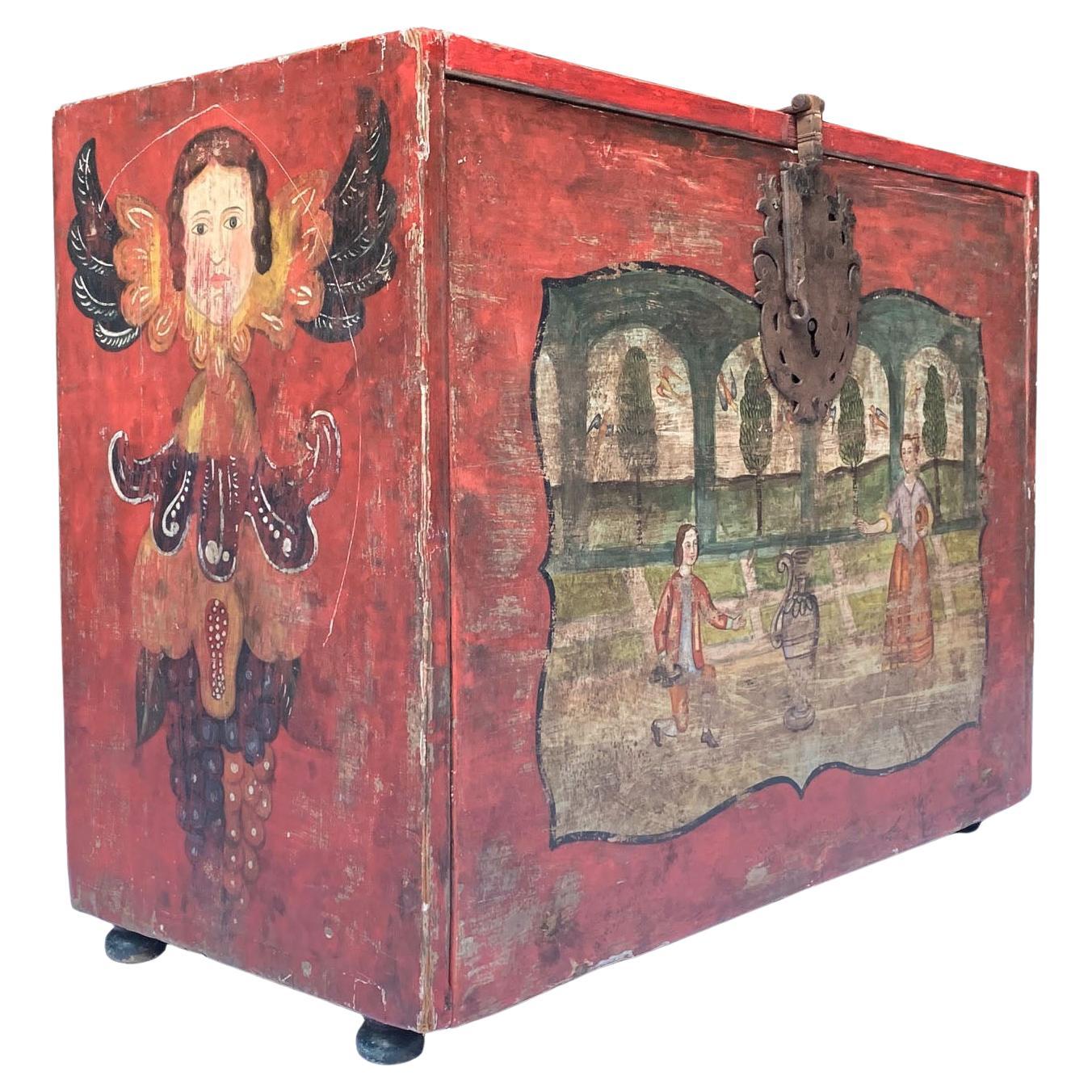 Baroque Late 18th Century Spanish Colonial Bargueño For Sale
