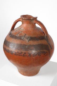 Late 18th Century Spanish Wabi-Sabi Stapled Vessel from Calanda