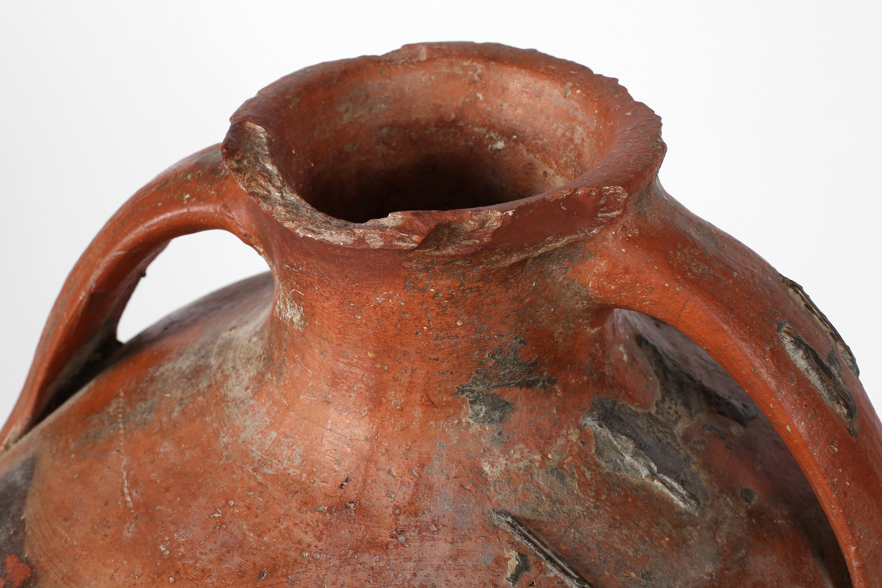 Vaso a graffette Wabi-Sabi spagnolo della fine del XVIII secolo proveniente da Calanda in vendita 2