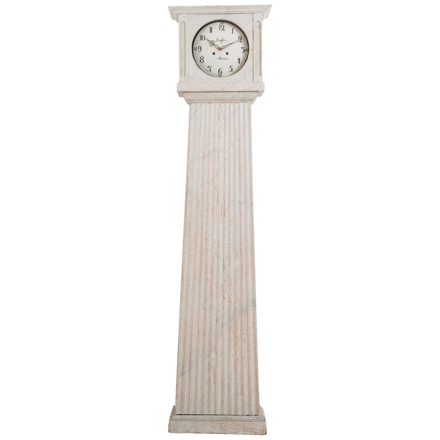 Late 18th Century Straight Gustavian Long Case Clock