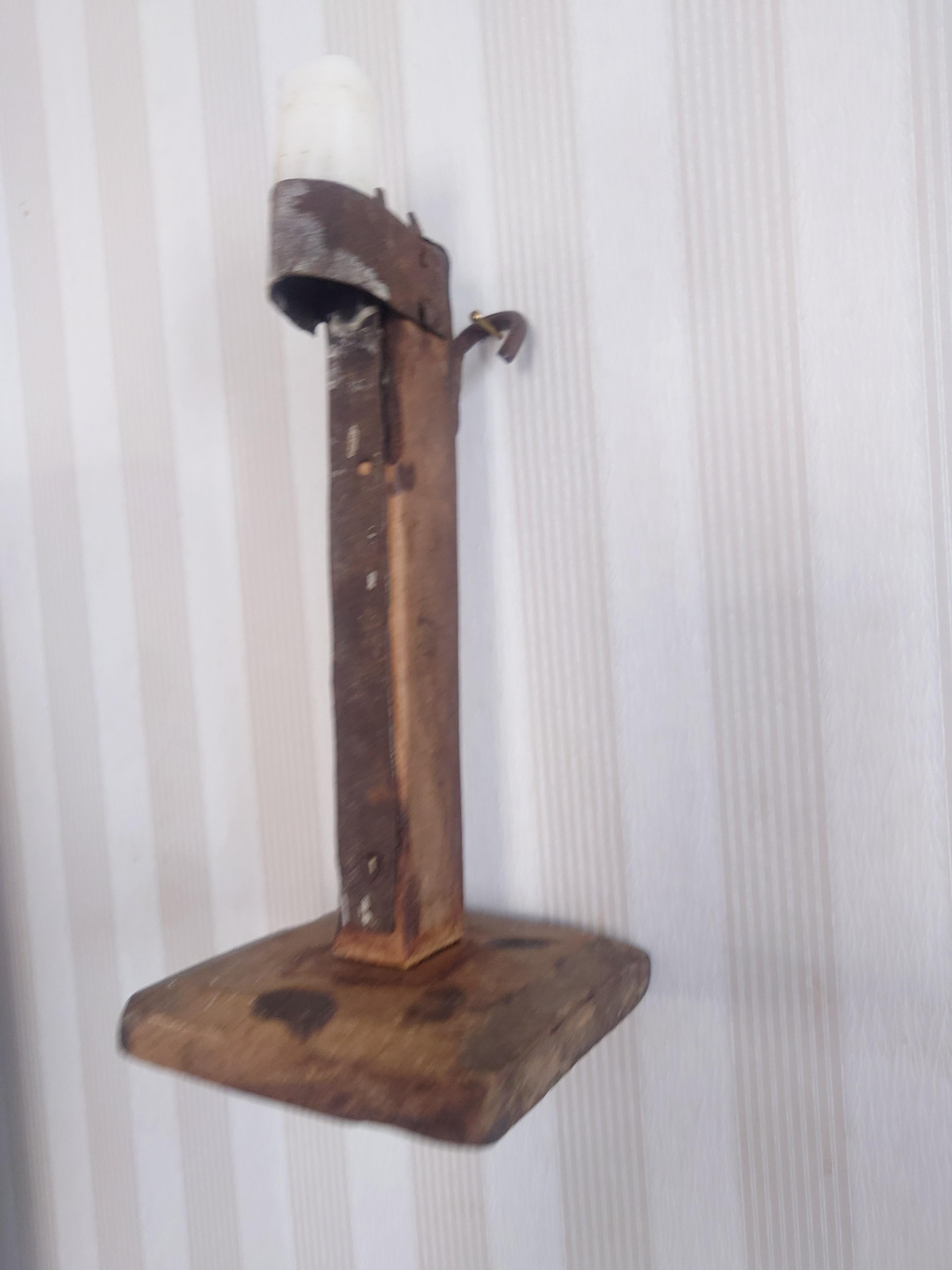 Late 18th Century Swedish antique iron stick genuine rustic with owner mark For Sale 14