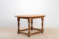Antique Swedish Baroque Pine Centre Table
