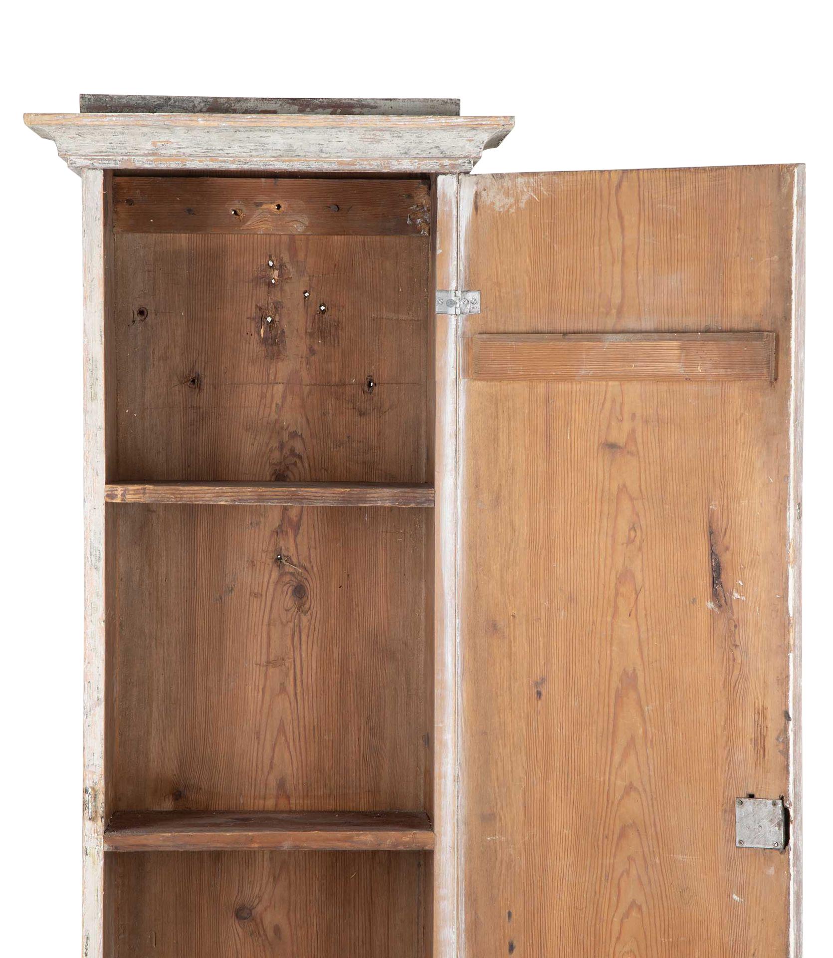 Wood Late 18th Century Swedish Column Cabinet in Original Paint For Sale
