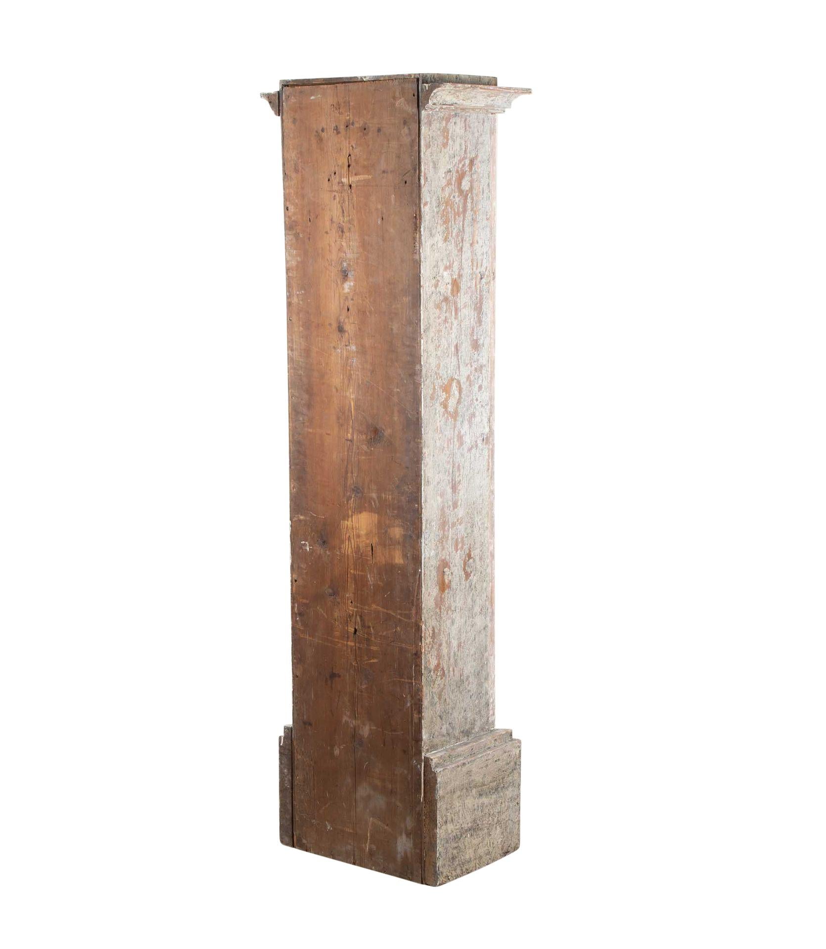 Late 18th Century Swedish Column Cabinet in Original Paint For Sale 3