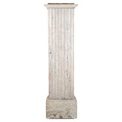 Armario de columna sueco de finales del siglo XVIII con pintura original