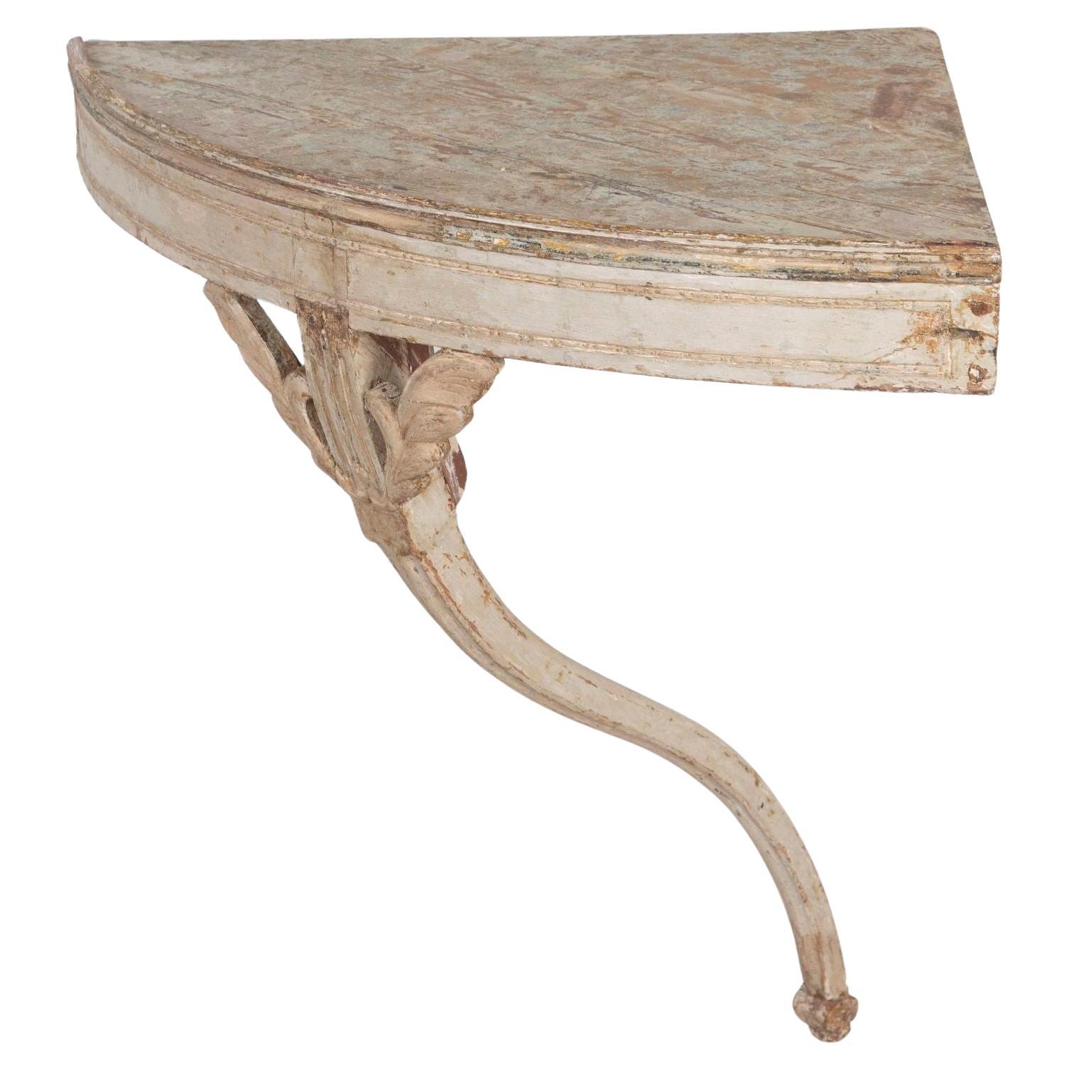 Late 18th Century Swedish Corner Table For Sale