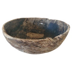Late 18th Century Swedish Antique Rustic Folk Art Wooden bowl