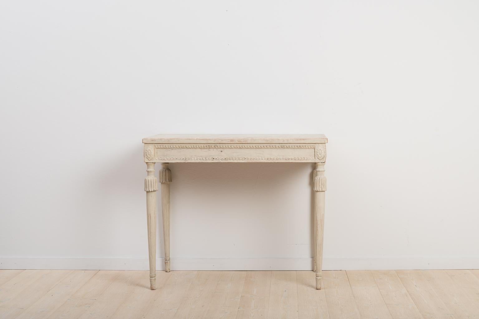 Hand-Painted Late 18th Century Swedish Gustavian Console Table