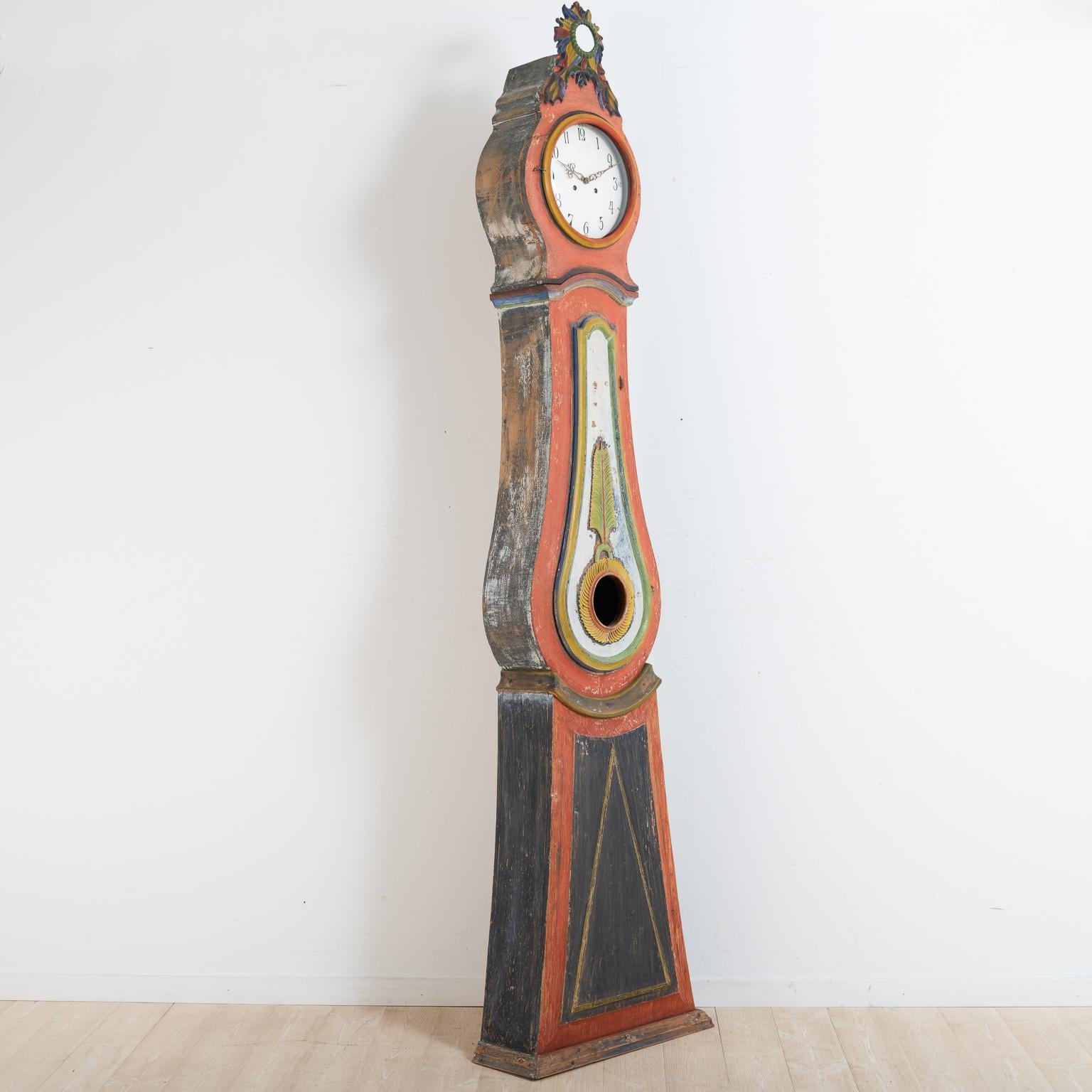 Late 18th Century Swedish Gustavian Long Case Clock In Good Condition In Kramfors, SE