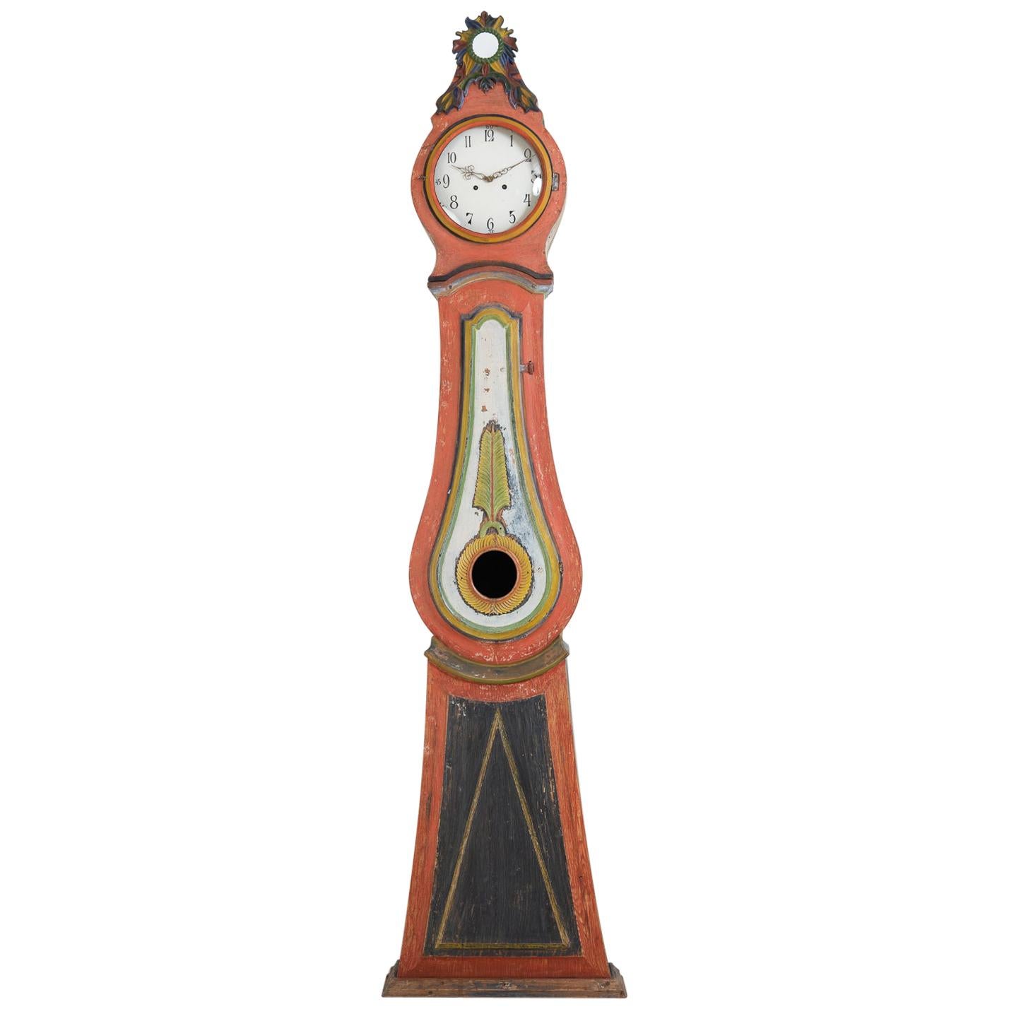 Late 18th Century Swedish Gustavian Long Case Clock
