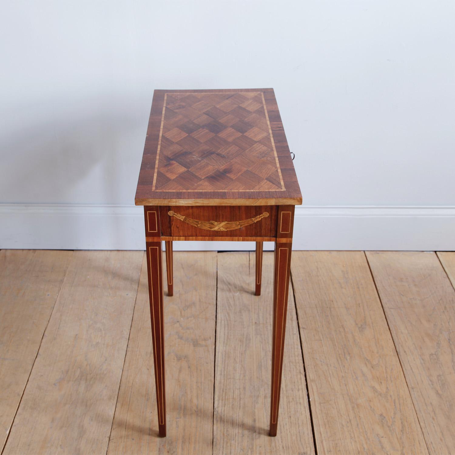 Late 18th Century Swedish Gustavian Occasional Table with Fruitwood Inlay For Sale 5