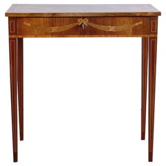 Late 18th Century Swedish Gustavian Occasional Table with Fruitwood Inlay