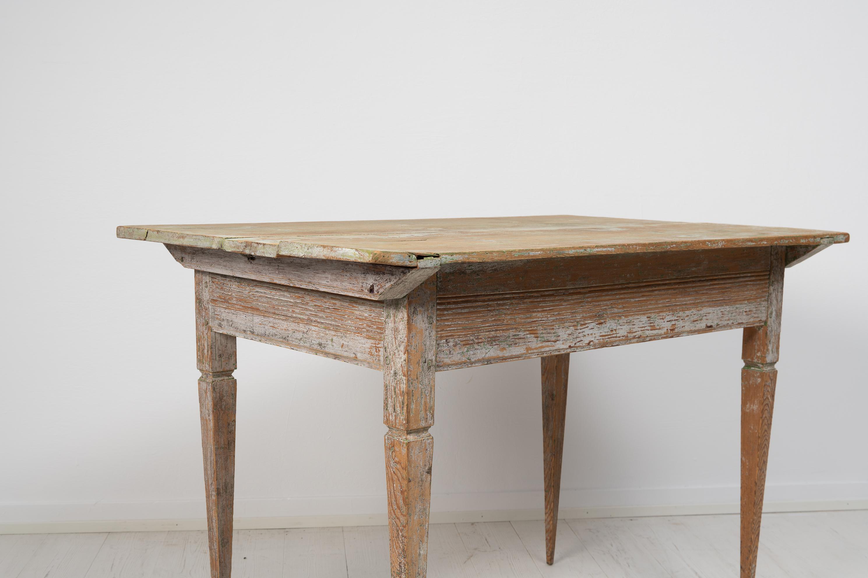 Late 18th Century Swedish Gustavian Pine Table 6