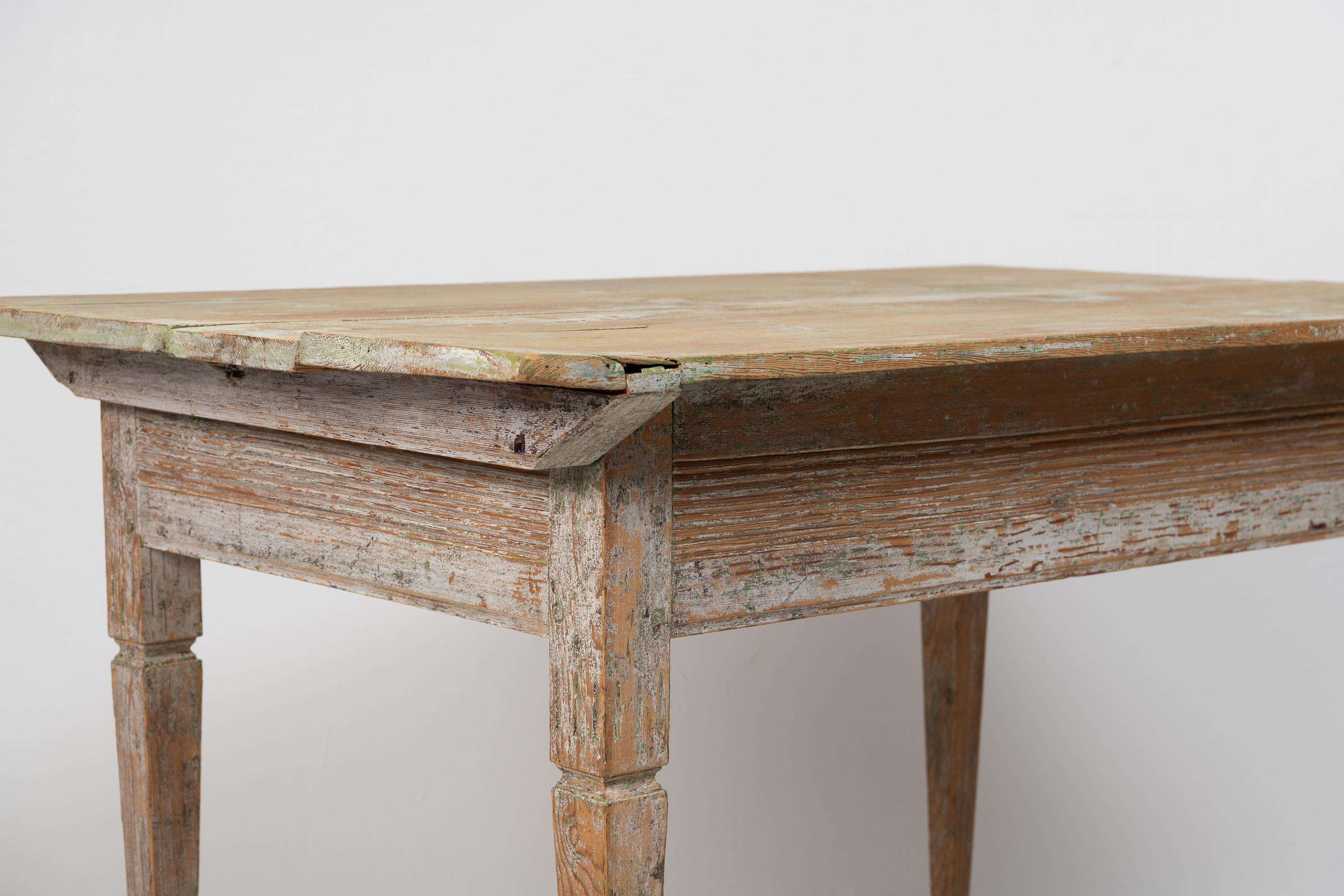 Late 18th Century Swedish Gustavian Pine Table 7